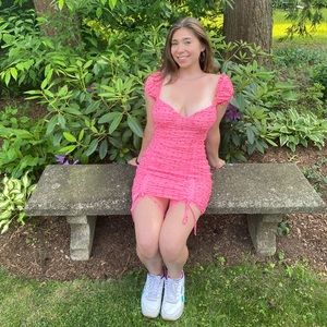 Pink Polka Dot Dress